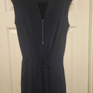Trulli Womens Short Sleeve Jumpsuit Fit Casual Size 10, Blue